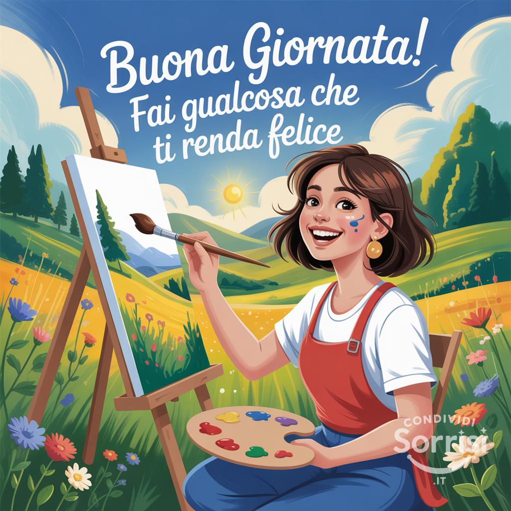Buona giornata! Fai qualcosa che ti renda felice