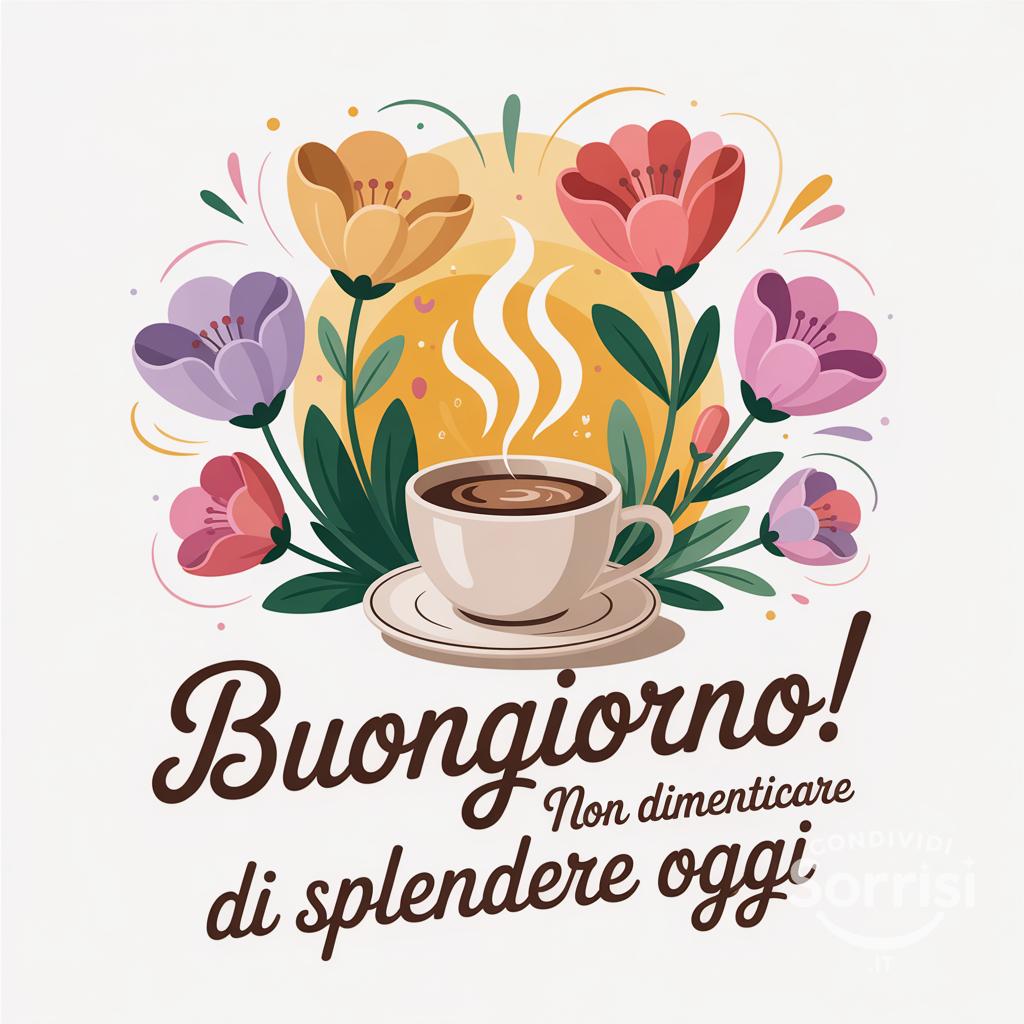 Buongiorno! Non dimenticare di splendere oggi