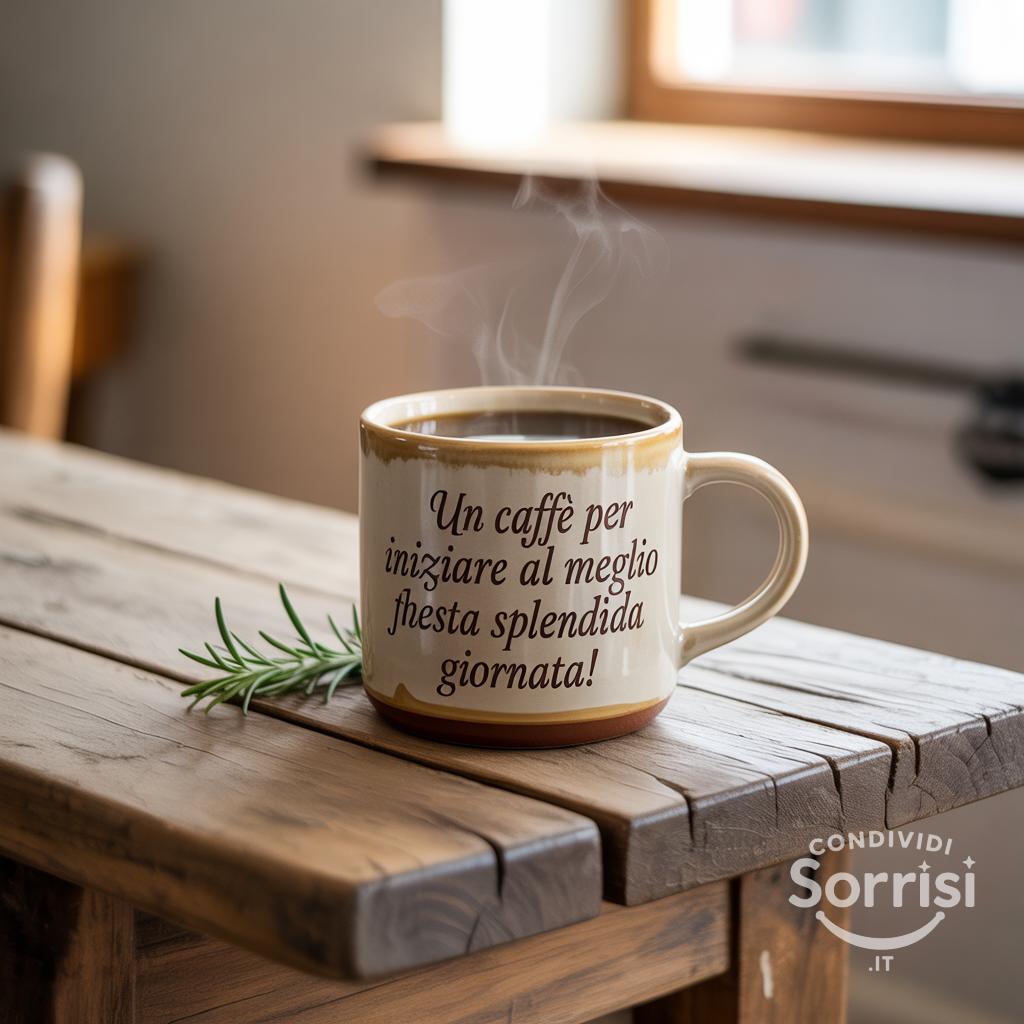 Un caffè per iniziare al meglio questa splendida giornata!