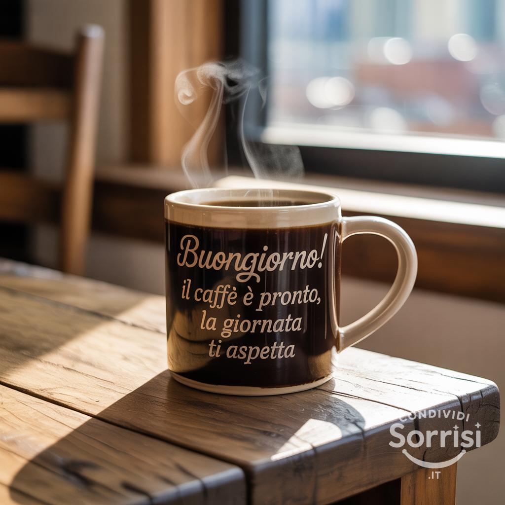 Buongiorno! Il caffè è pronto, la giornata ti aspetta