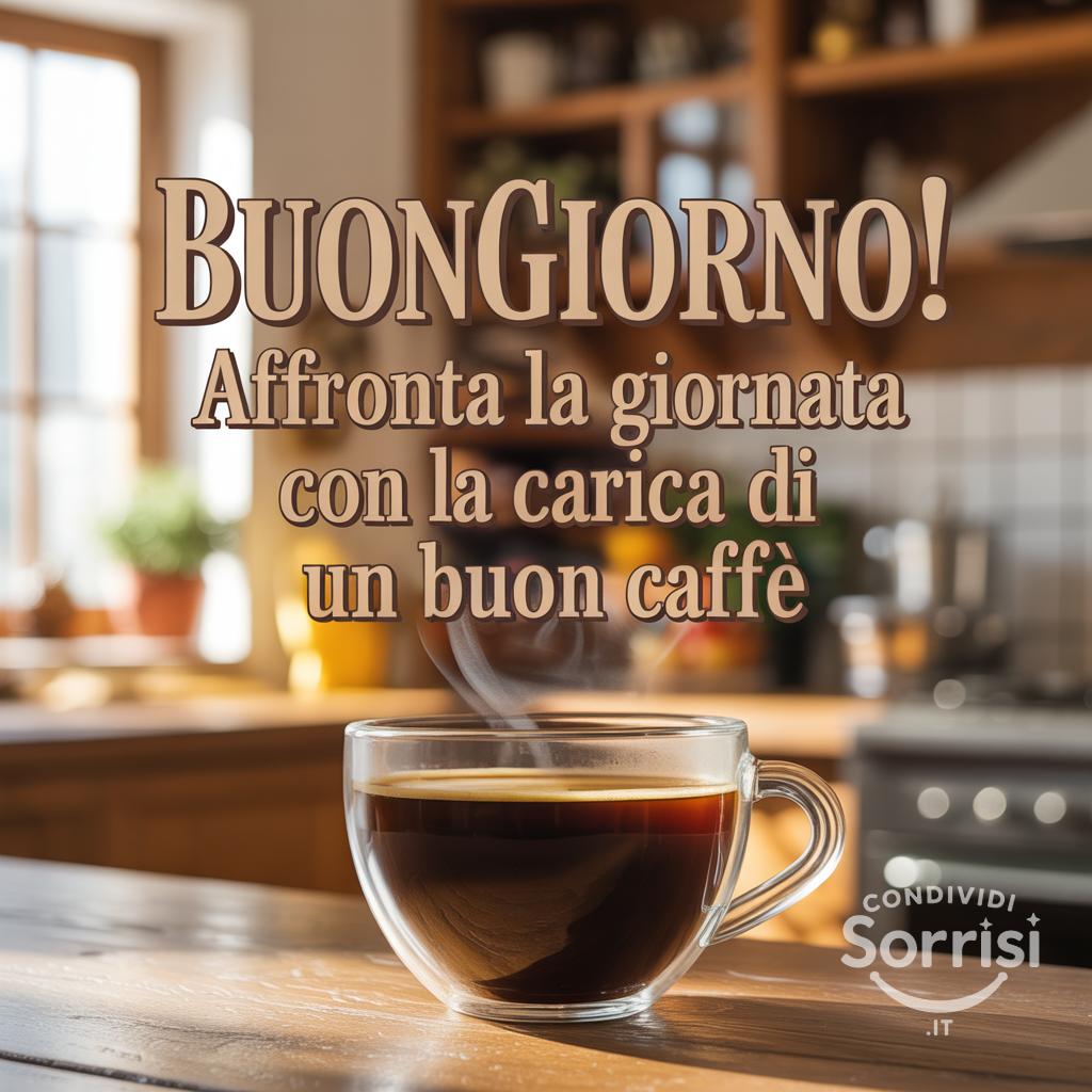 Buongiorno! Affronta la giornata con la carica di un buon caffè
