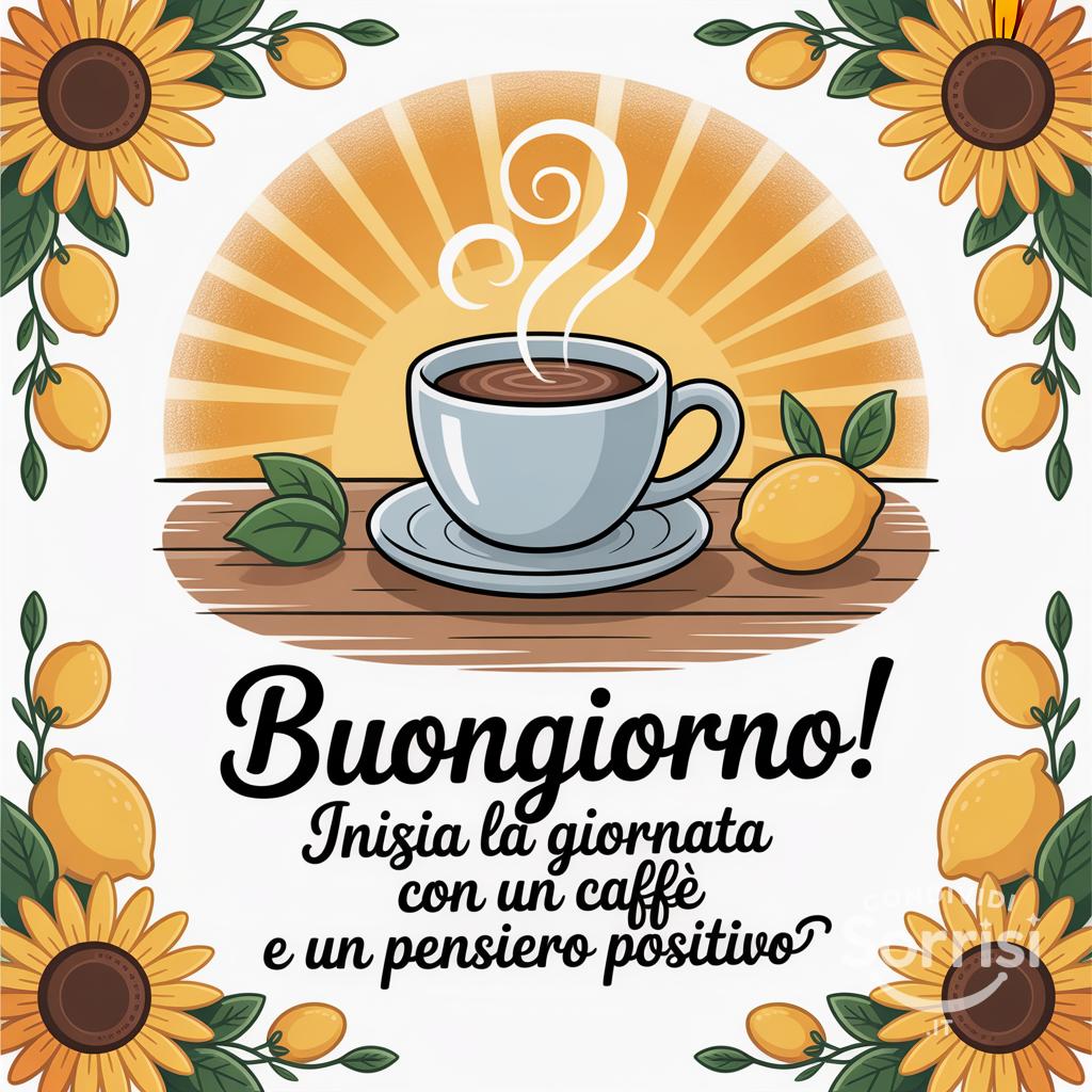 Buongiorno! Inizia la giornata con un caffè e un pensiero positivo