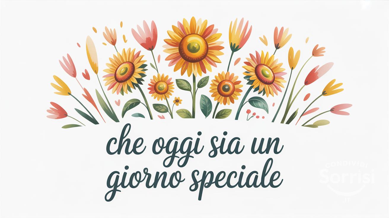 Che oggi sia un giorno speciale
