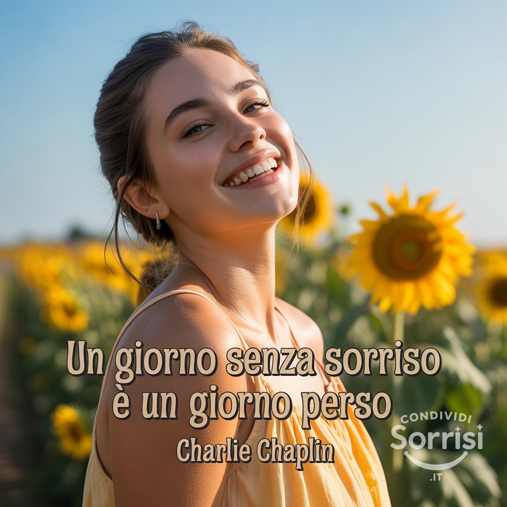 Un giorno senza sorriso è un giorno perso Charlie Chaplin