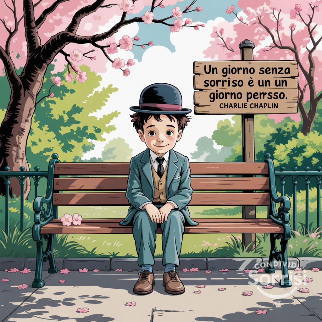 Un giorno senza sorriso è un giorno perso Charlie Chaplin