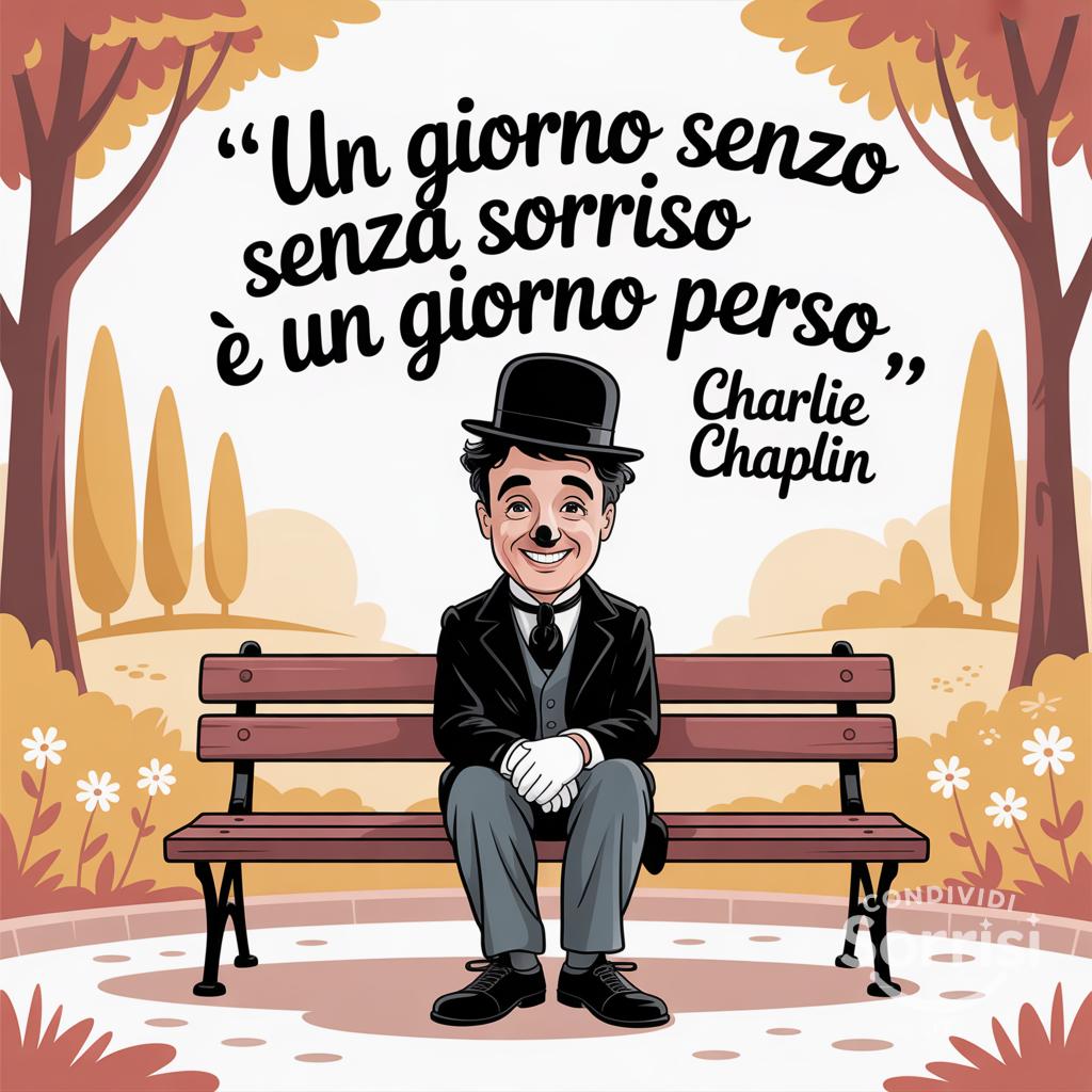 Un giorno senza sorriso è un giorno perso Charlie Chaplin
