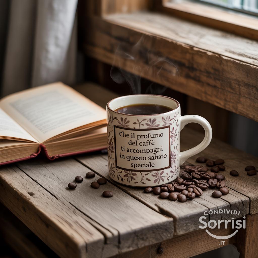 Che il profumo del caffè ti accompagni in questo sabato speciale