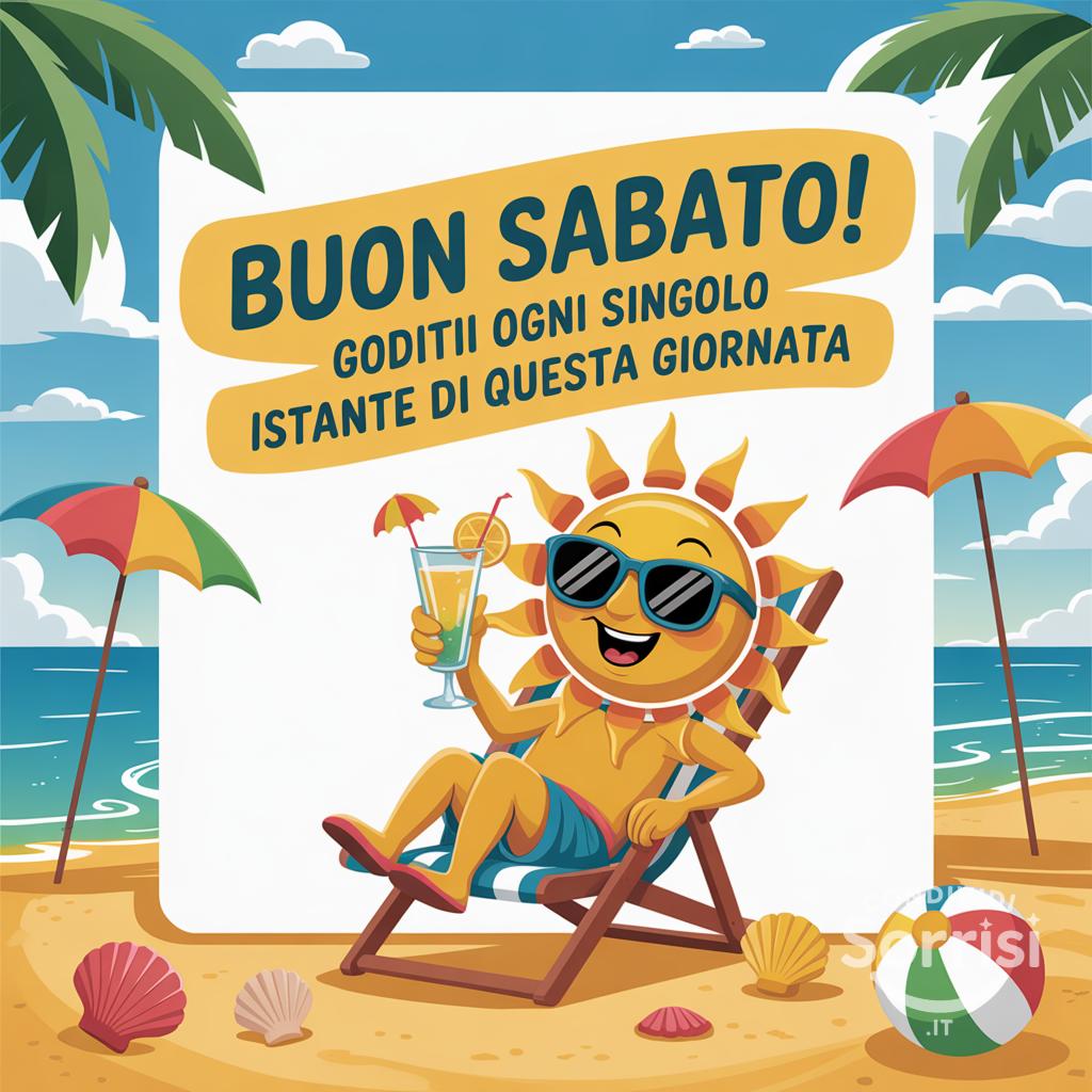 Buon sabato! Goditi ogni singolo istante di questa giornata