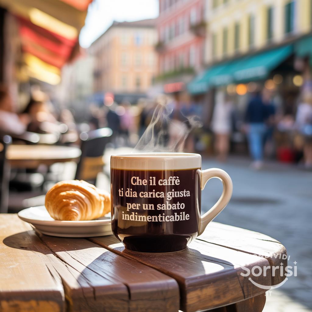 Che il caffè ti dia la carica giusta per un sabato indimenticabile