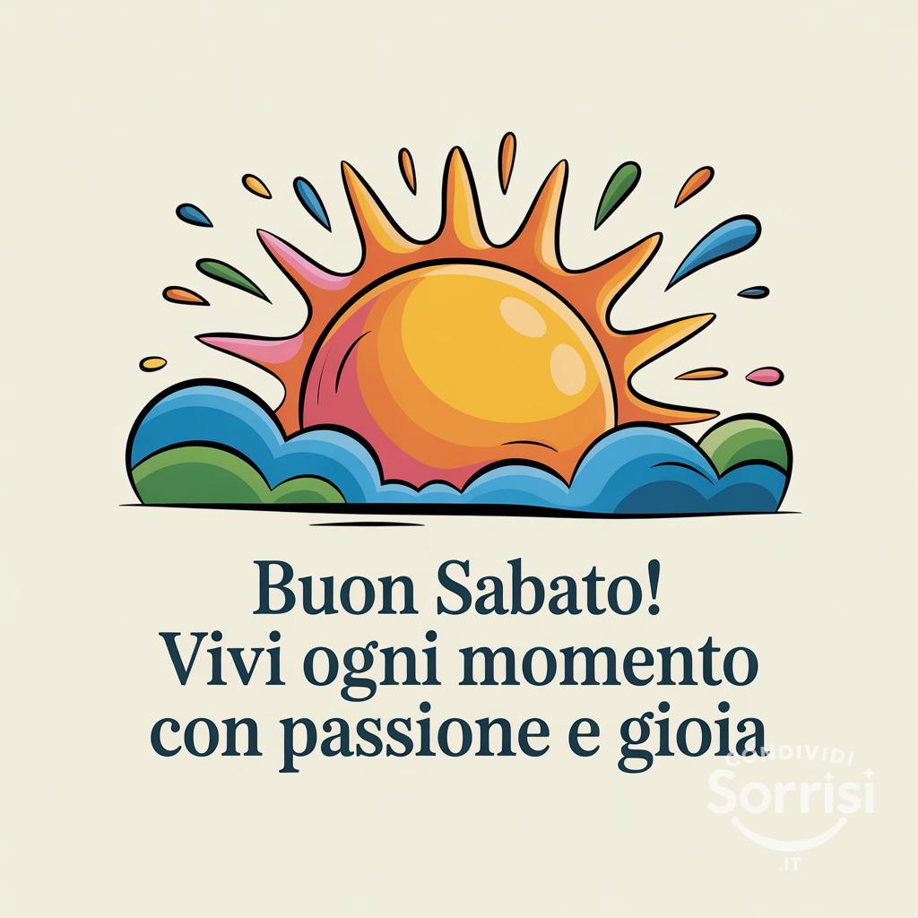 Buon sabato! Vivi ogni momento con passione e gioia