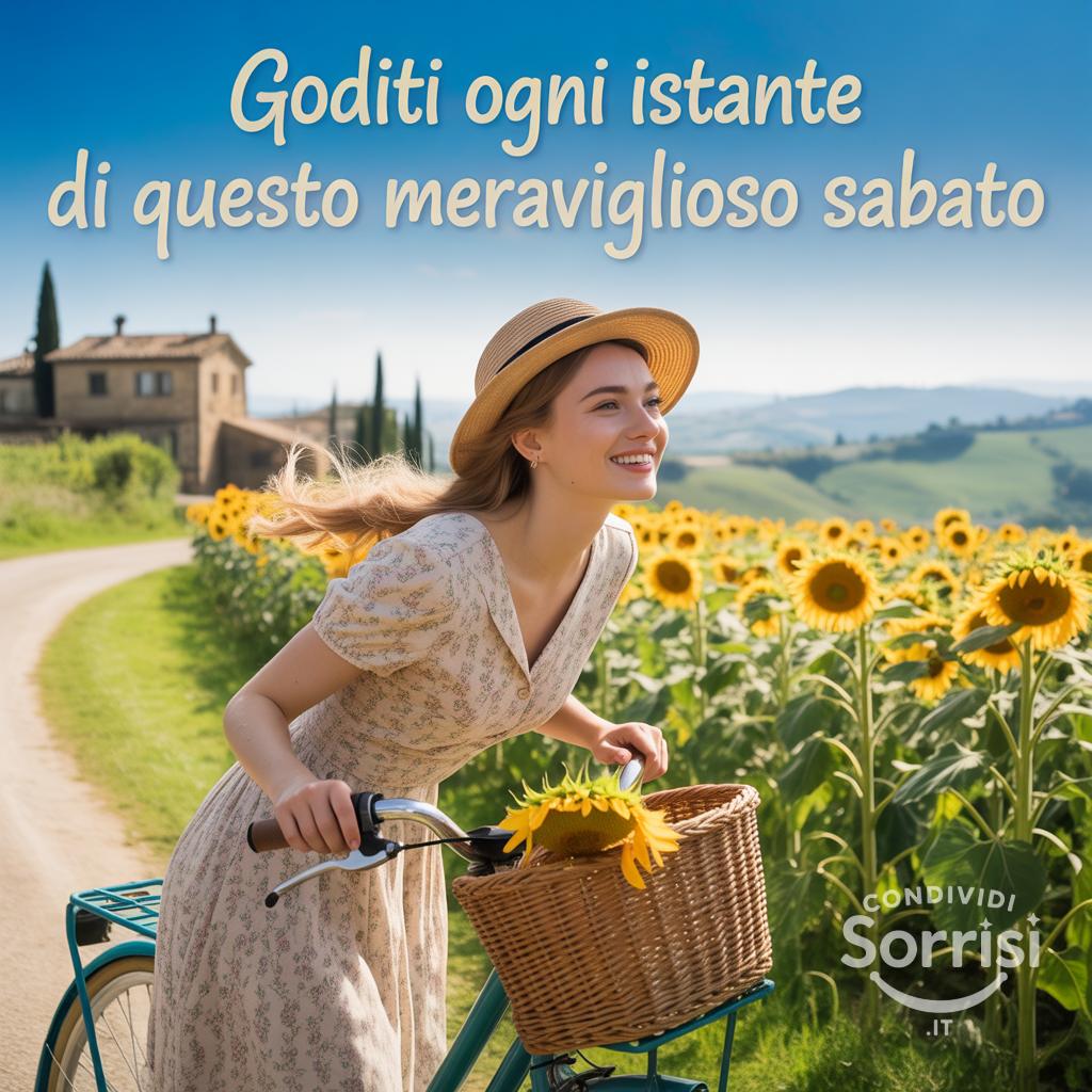 Goditi ogni istante di questo meraviglioso sabato