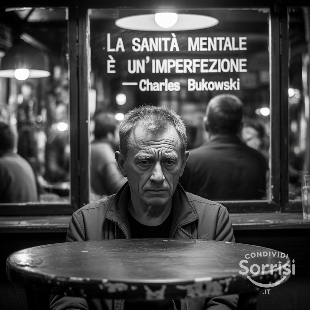 La sanità mentale è un'imperfezione Charles Bukowski