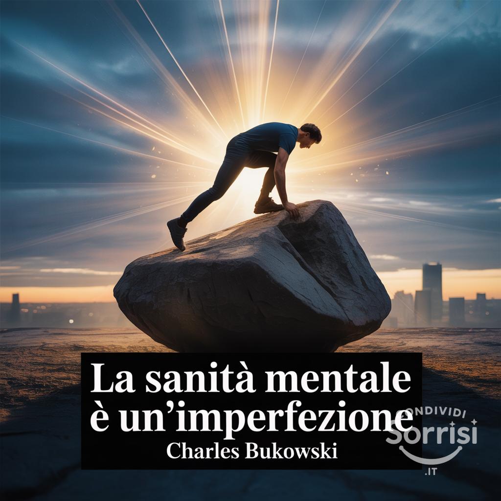 La sanità mentale è un'imperfezione Charles Bukowski