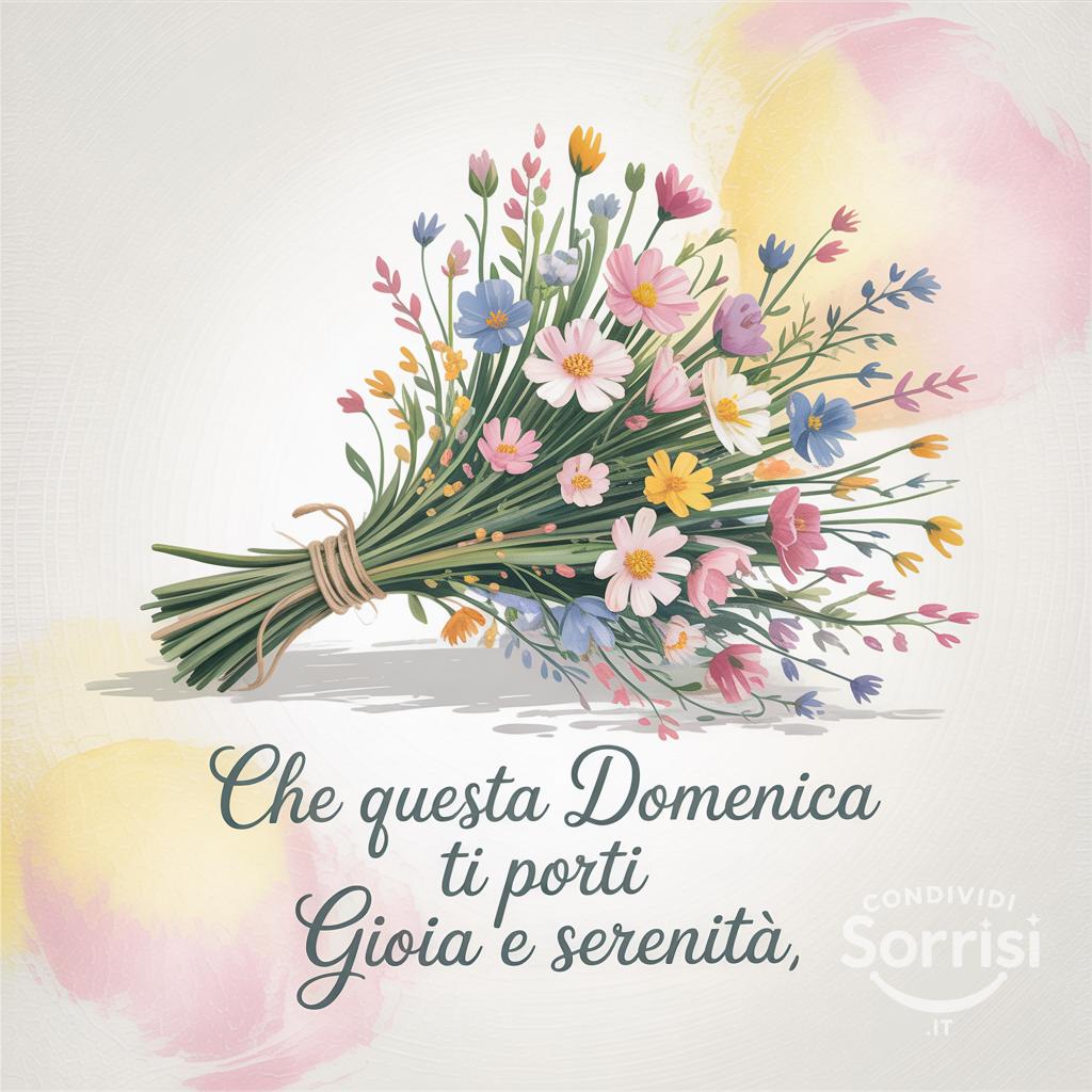 Che questa domenica ti porti gioia e serenità