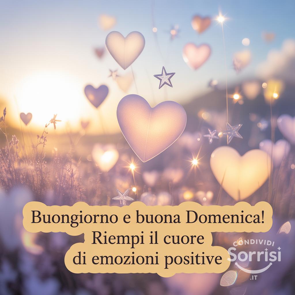 Buongiorno e buona domenica! Riempi il cuore di emozioni positive