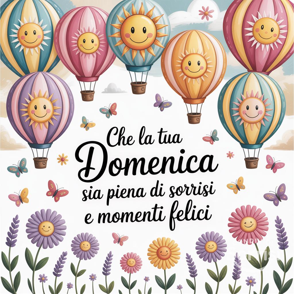 Che la tua domenica sia piena di sorrisi e momenti felici