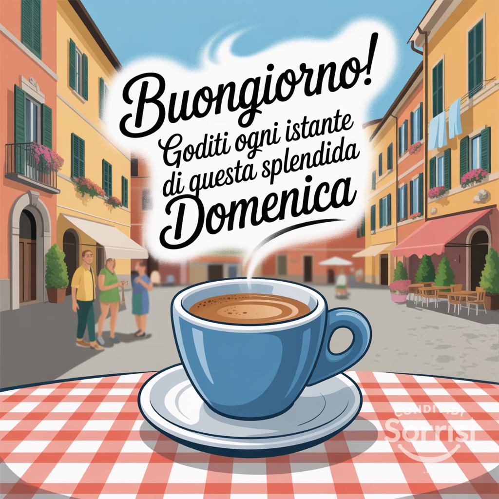 Buongiorno! Goditi ogni istante di questa splendida domenica