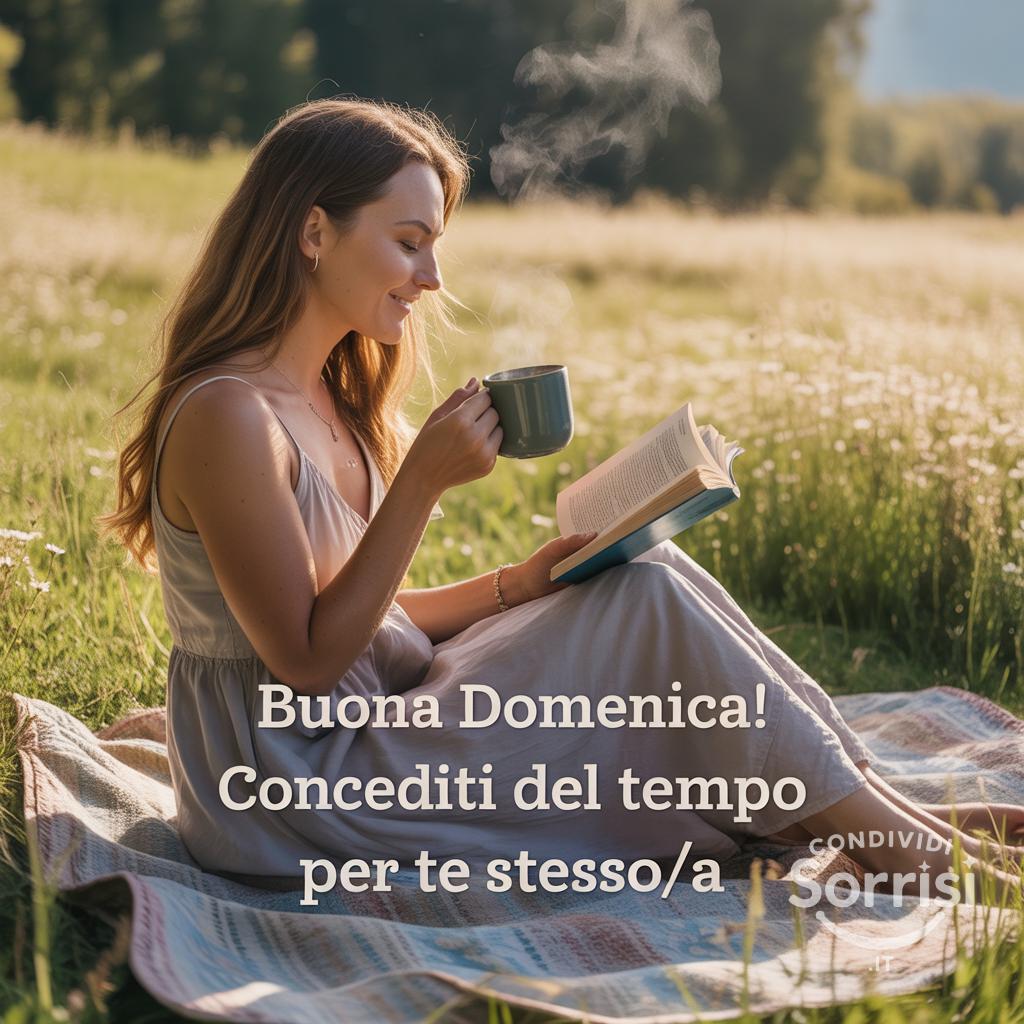 Buona domenica! Concediti del tempo per te stesso/a