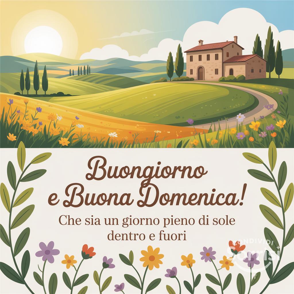 Buongiorno e buona domenica! Che sia un giorno pieno di sole dentro e fuori
