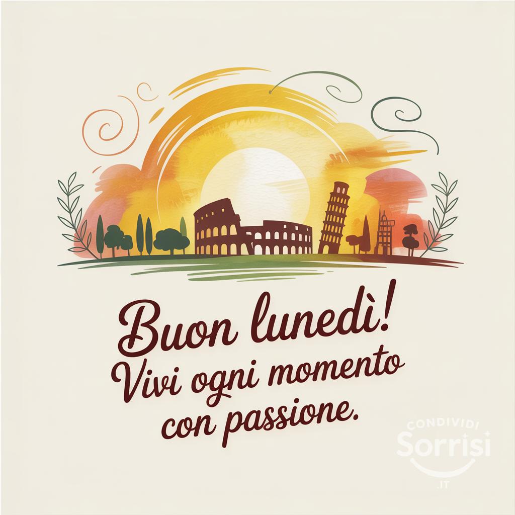 Buon lunedì! Vivi ogni momento con passione.