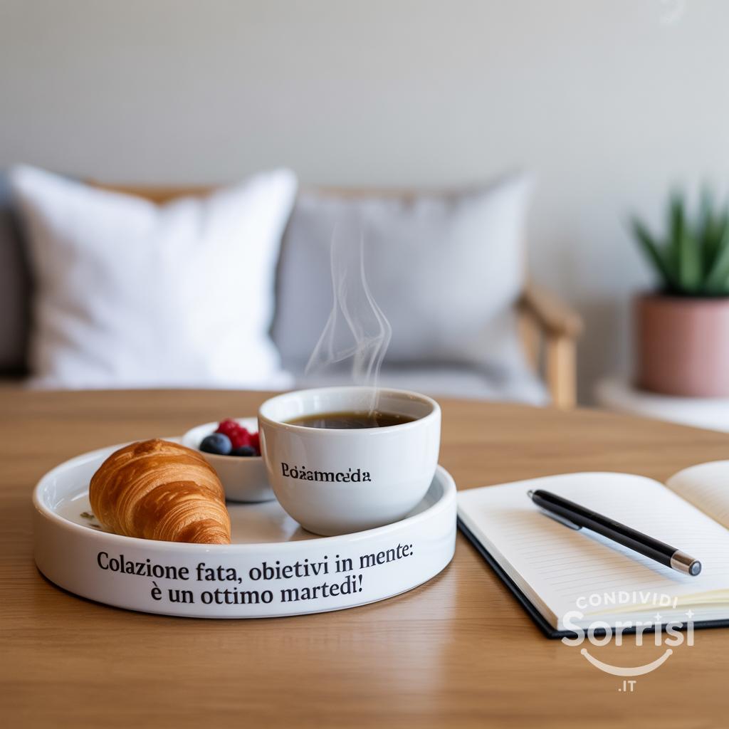 Colazione fatta, obiettivi in mente: è un ottimo martedì!