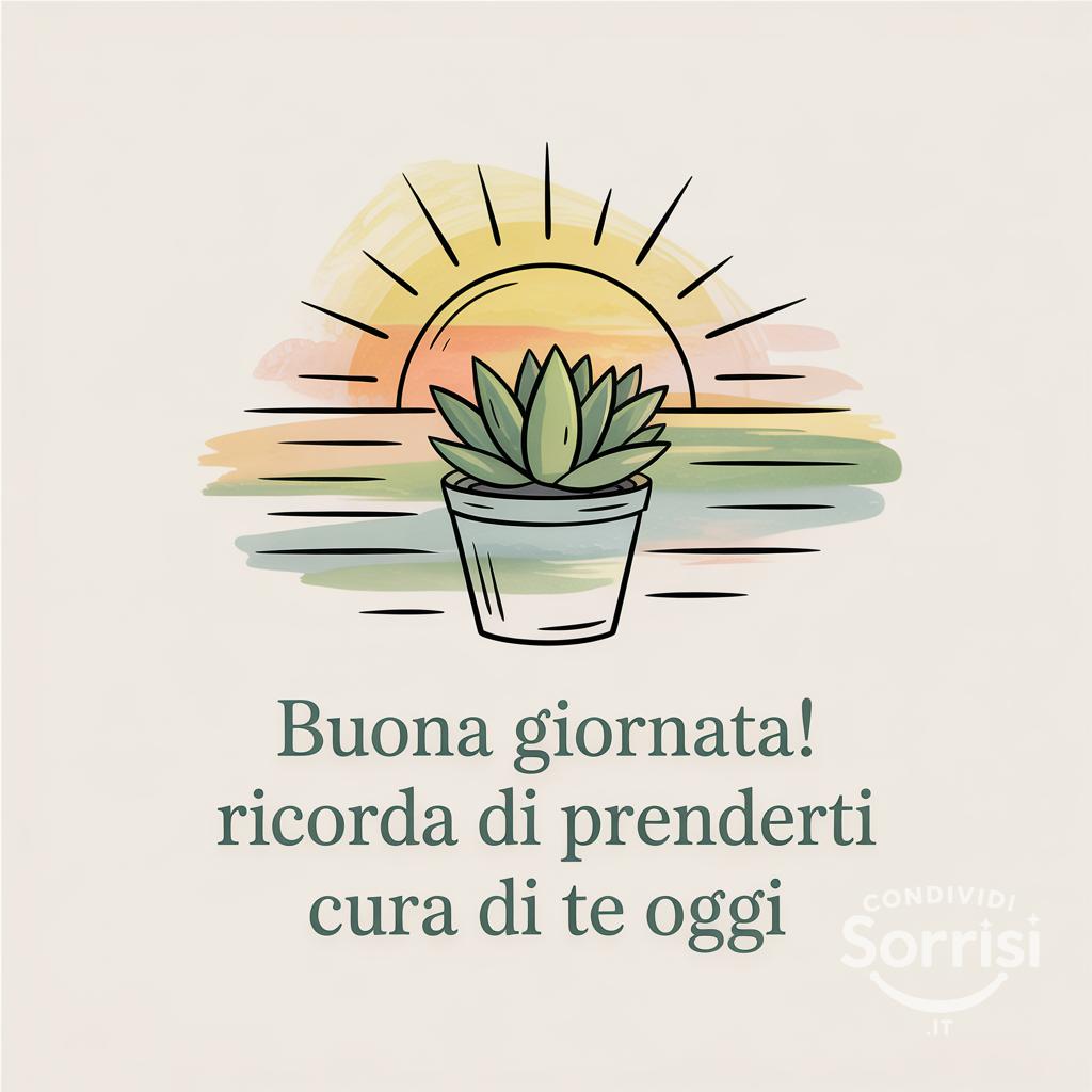 Buona giornata! Ricorda di prenderti cura di te oggi