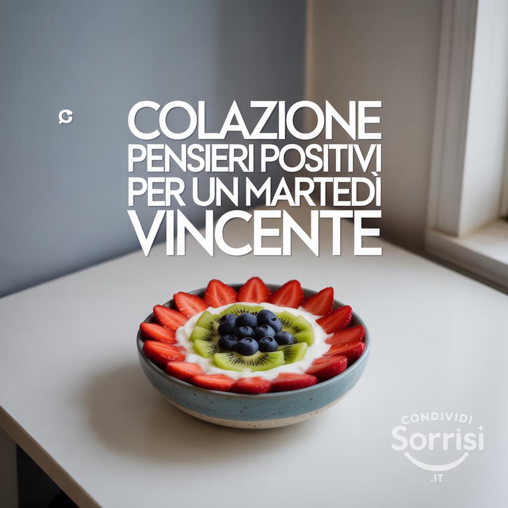 Colazione e pensieri positivi per un martedì vincente