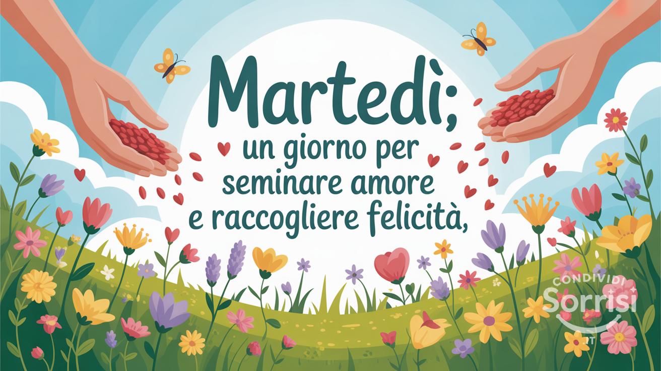 Martedì: un giorno per seminare amore e raccogliere felicità