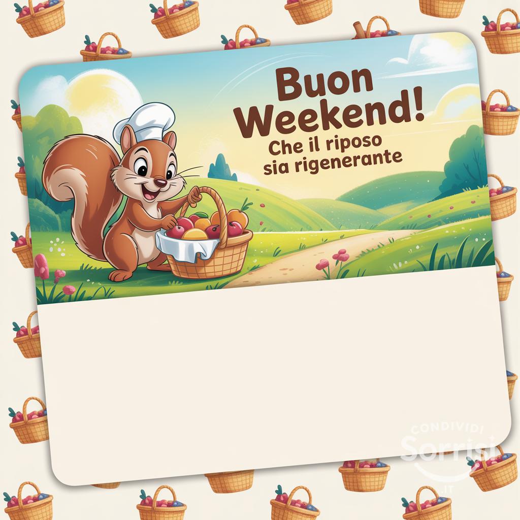 Buon Weekend! Che il riposo sia rigenerante
