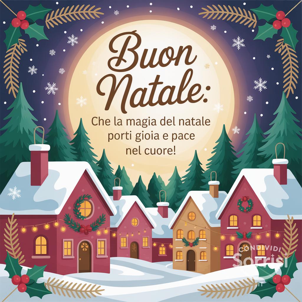 Buon Natale: Che la magia del Natale ti porti gioia e pace nel cuore!