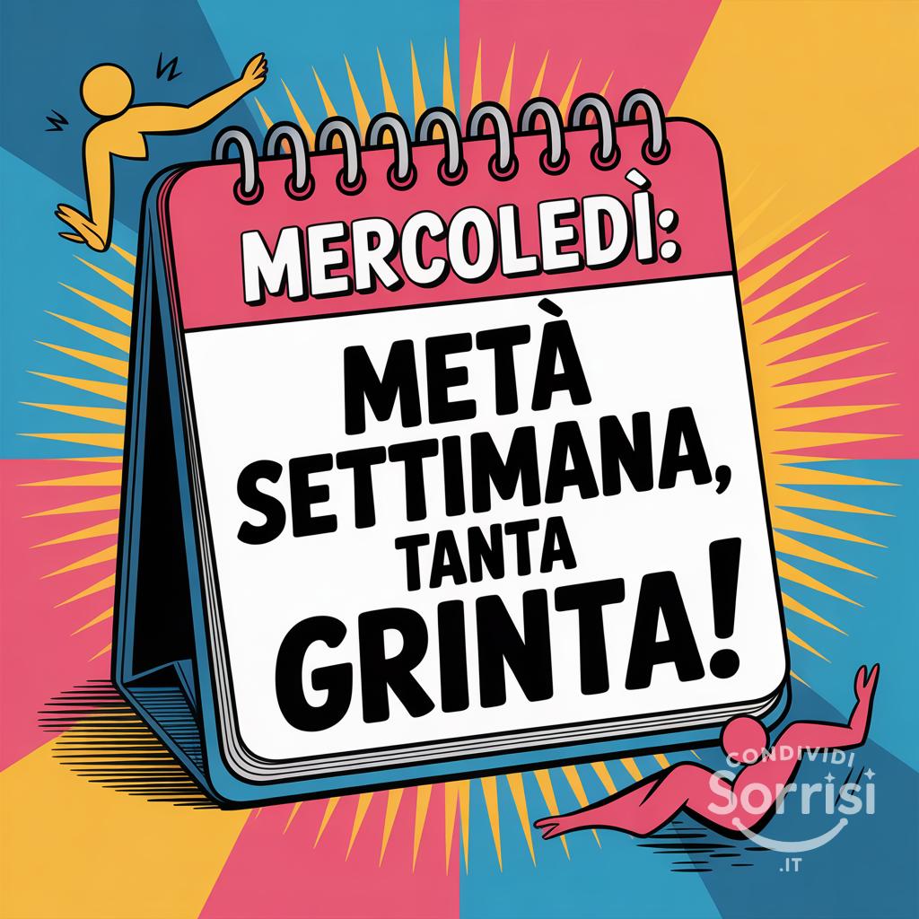 Mercoledì: metà settimana, tanta grinta!