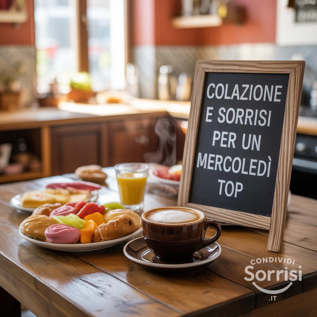 Colazione e sorrisi per un mercoledì top