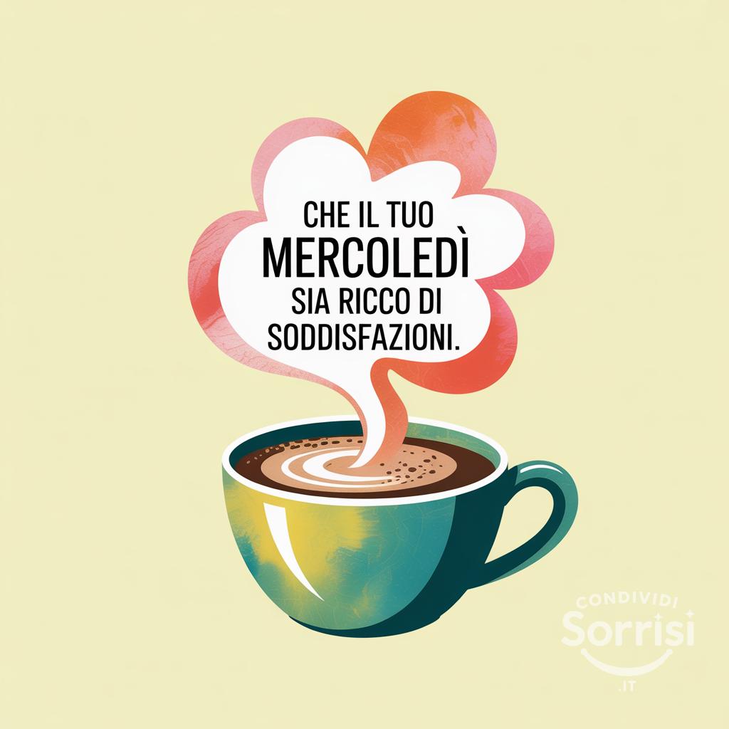 Che il tuo mercoledì sia ricco di soddisfazioni