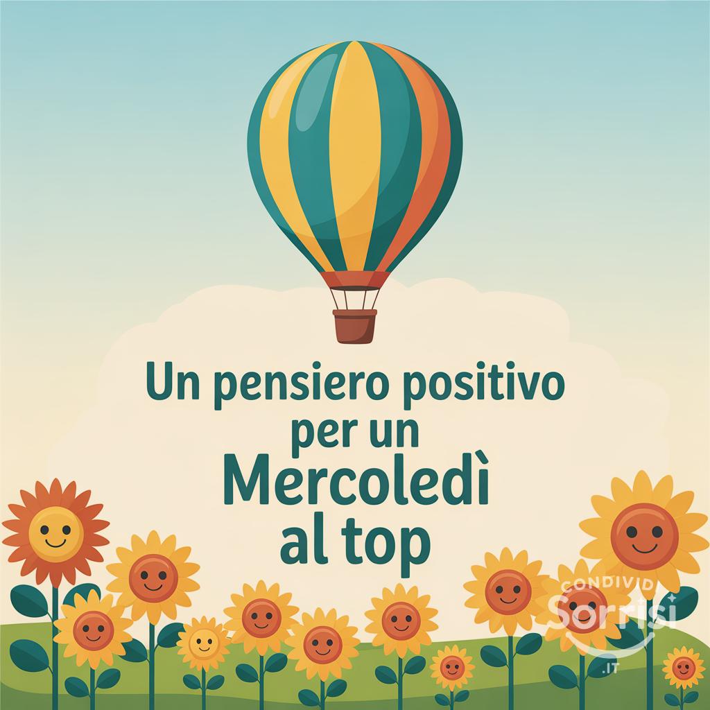 Un pensiero positivo per un mercoledì al top