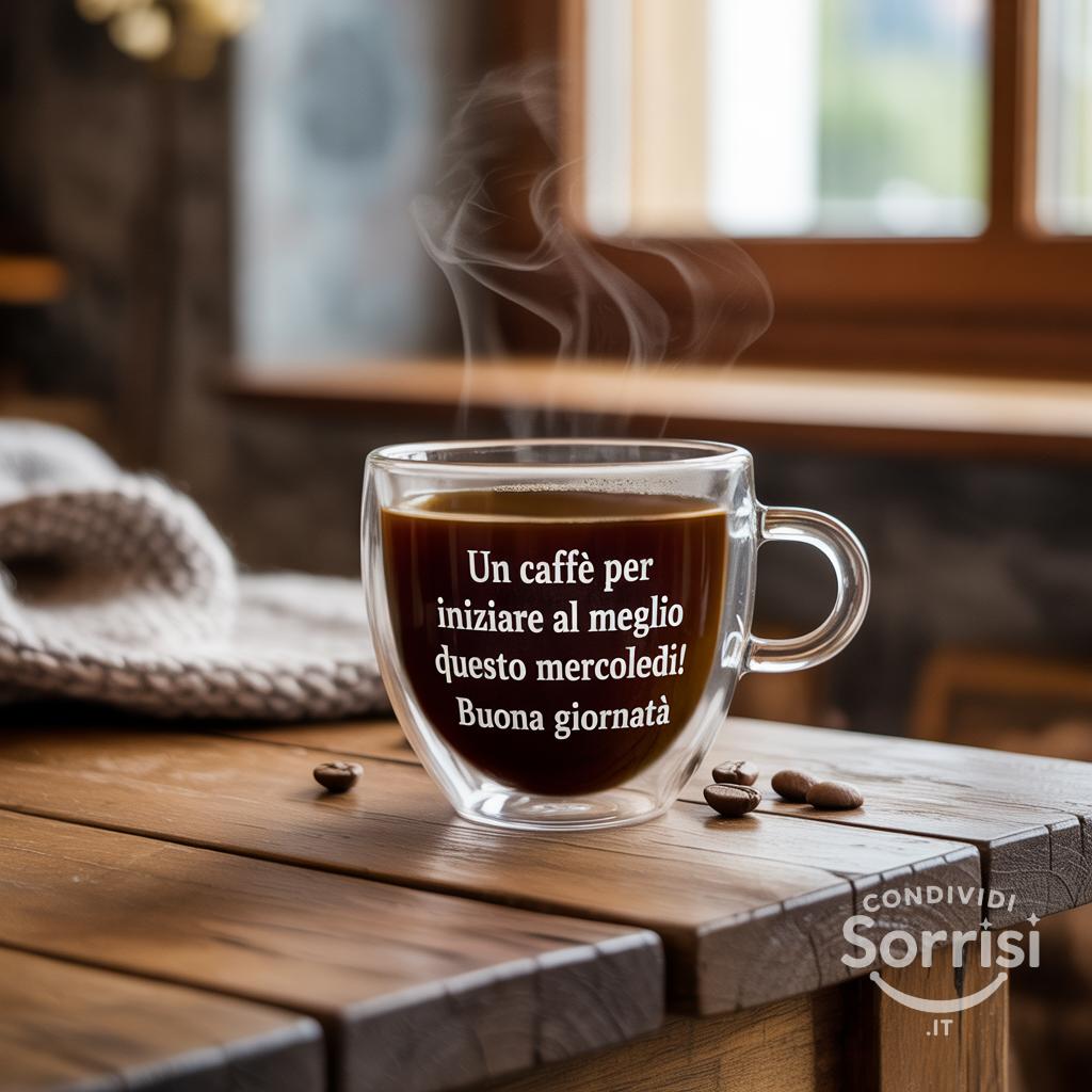 Un caffè per iniziare al meglio questo mercoledì! Buona giornata