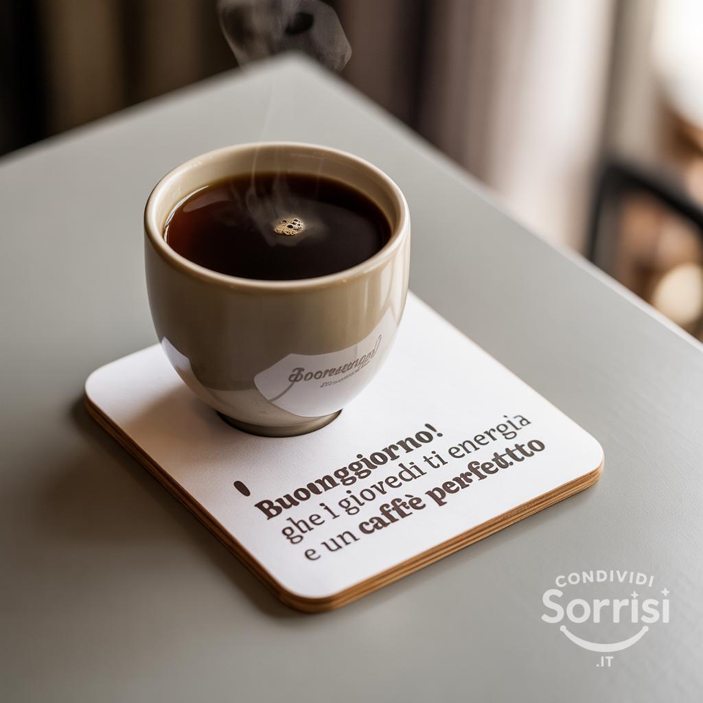 Buongiorno! Che il giovedì ti porti energia e un caffè perfetto