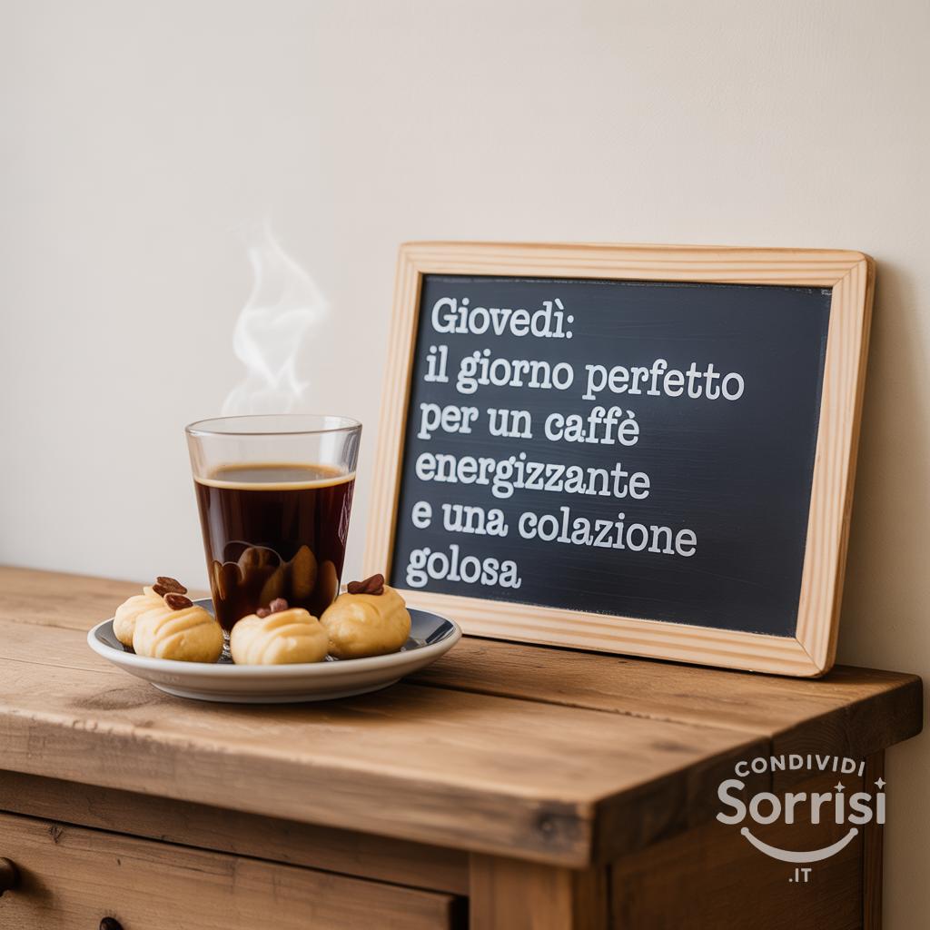 Giovedì: il giorno perfetto per un caffè energizzante e una colazione golosa