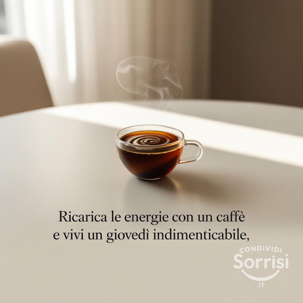 Ricarica le energie con un caffè e vivi un giovedì indimenticabile