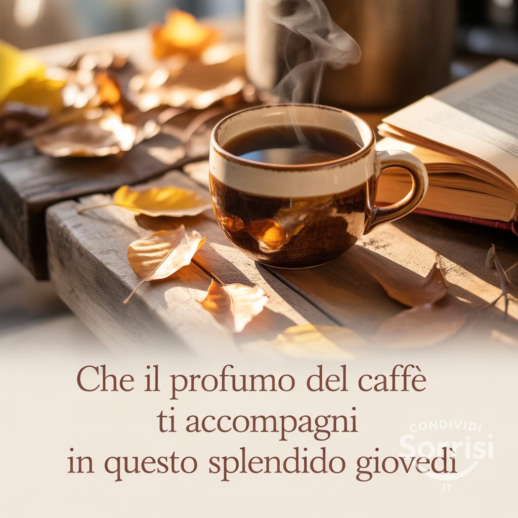 Che il profumo del caffè ti accompagni in questo splendido giovedì