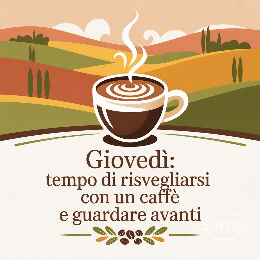 Giovedì: tempo di risvegliarsi con un caffè e guardare avanti