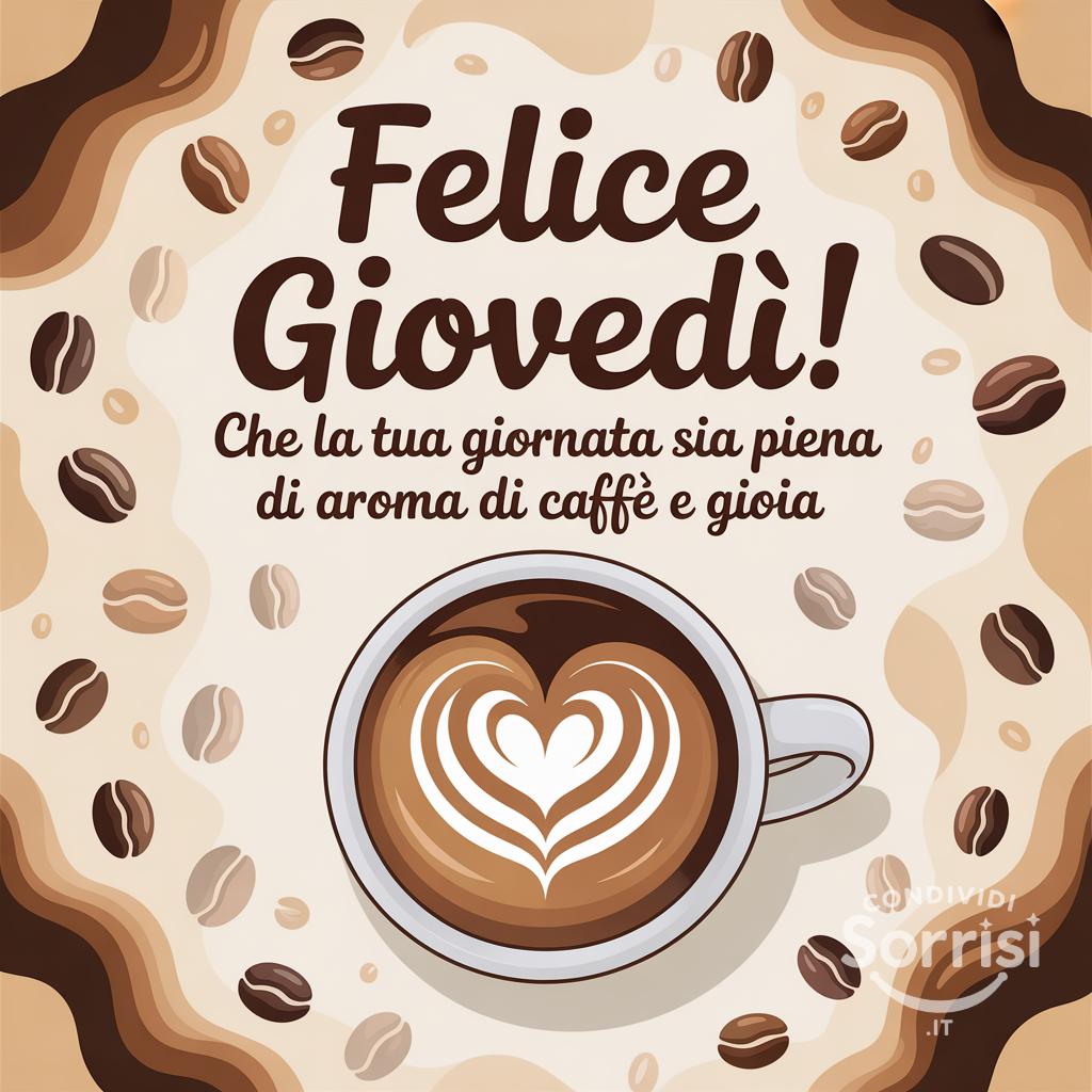 Felice giovedì! Che la tua giornata sia piena di aroma di caffè e gioia
