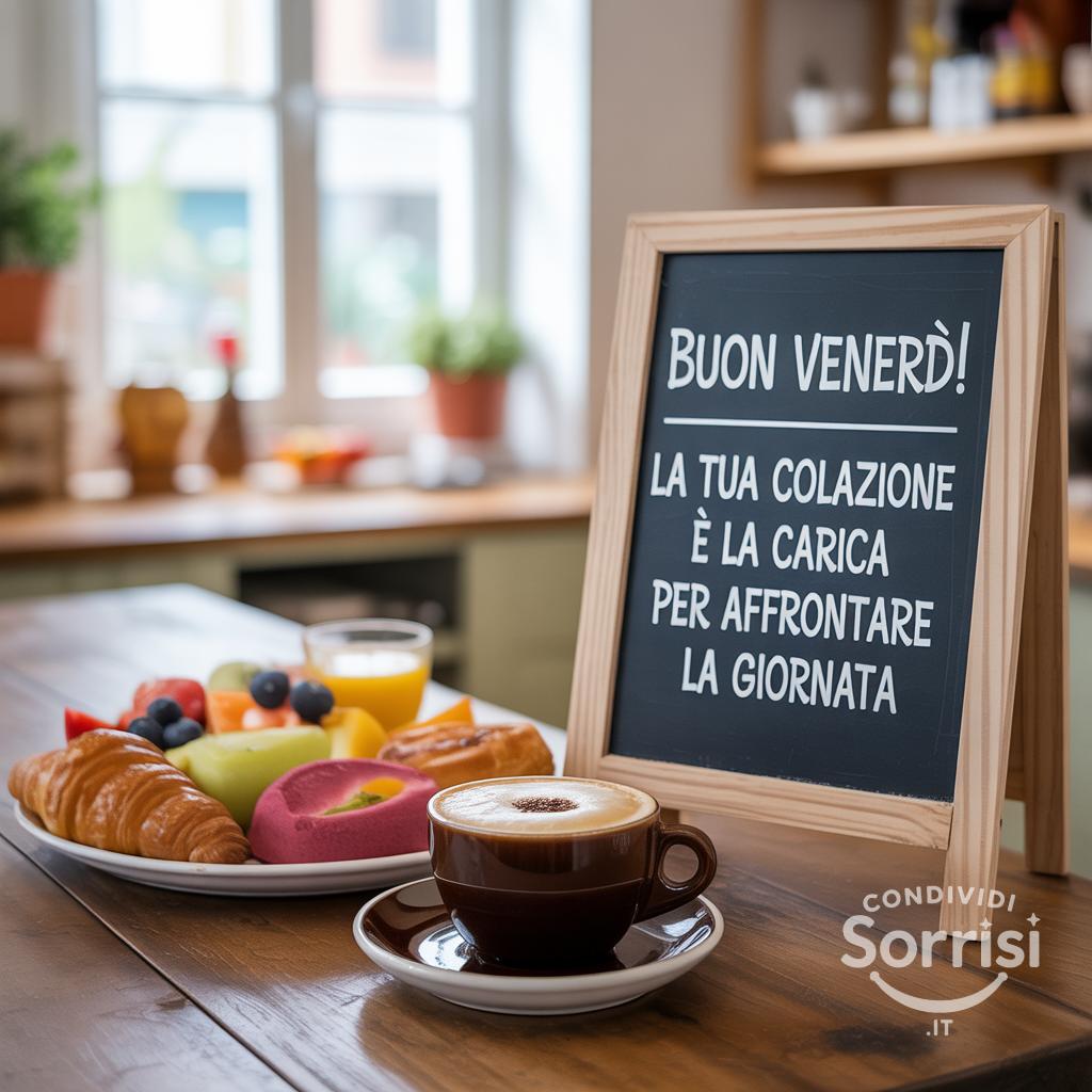 Buon venerdì! La tua colazione è la carica per affrontare la giornata