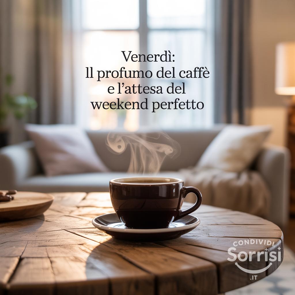 Venerdì: il profumo del caffè e l'attesa del weekend perfetto