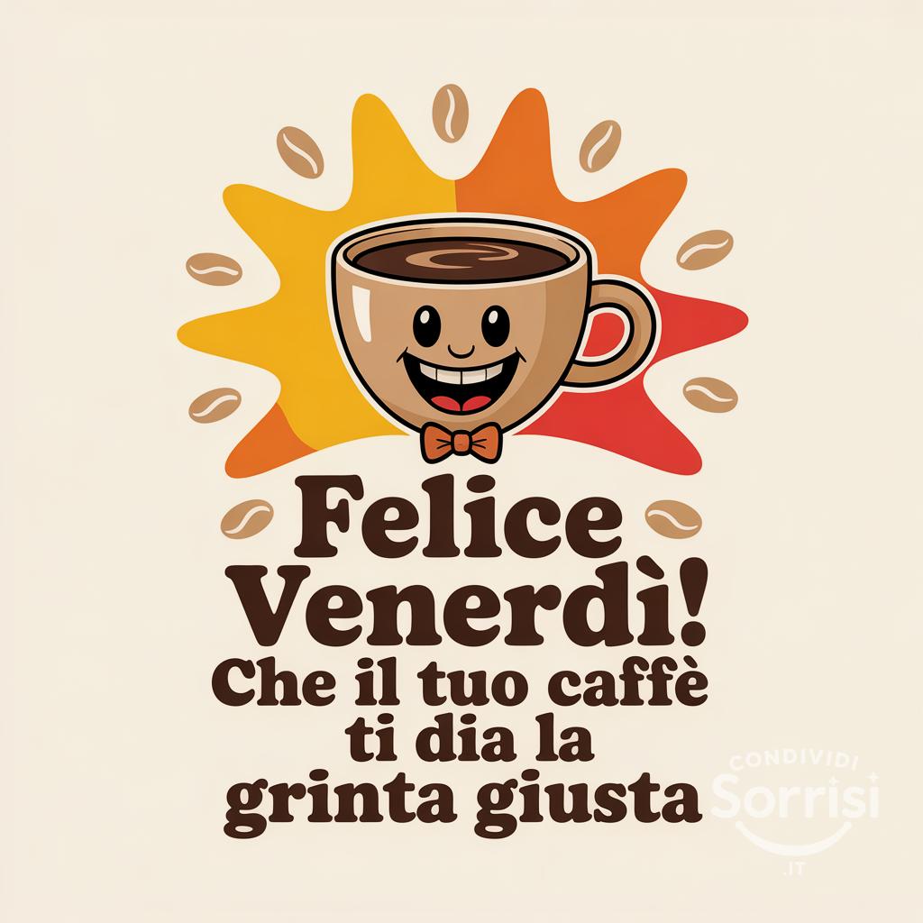 Felice venerdì! Che il tuo caffè ti dia la grinta giusta