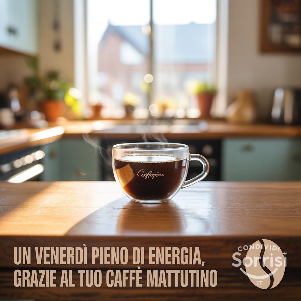 Un venerdì pieno di energia, grazie al tuo caffè mattutino