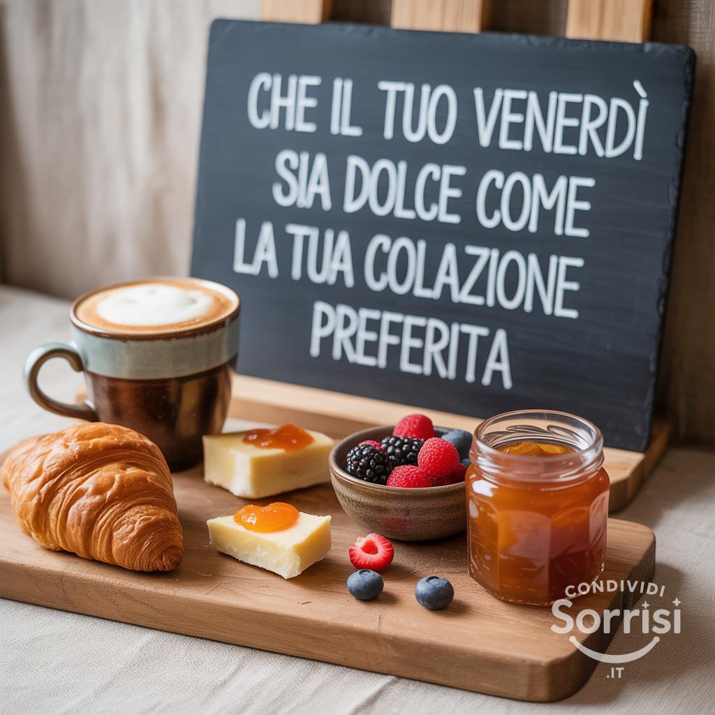 Che il tuo venerdì sia dolce come la tua colazione preferita
