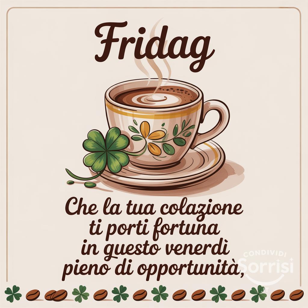 Che la tua colazione ti porti fortuna in questo venerdì pieno di opportunità