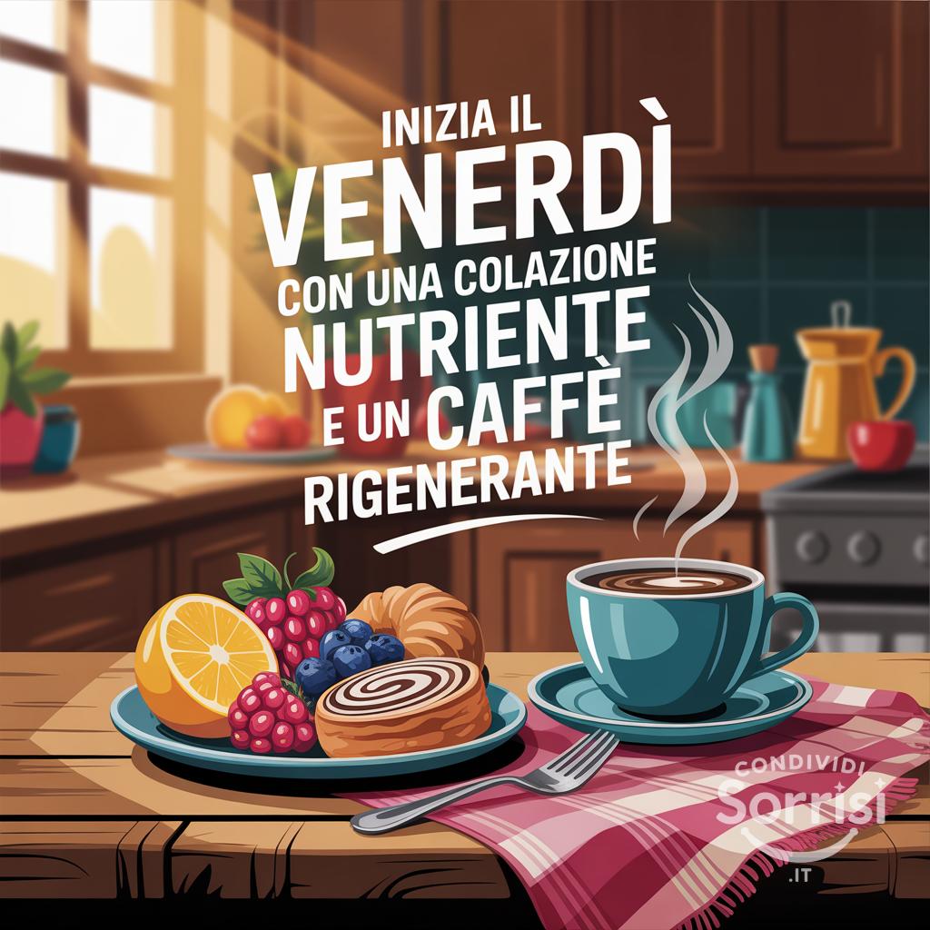 Inizia il venerdì con una colazione nutriente e un caffè rigenerante
