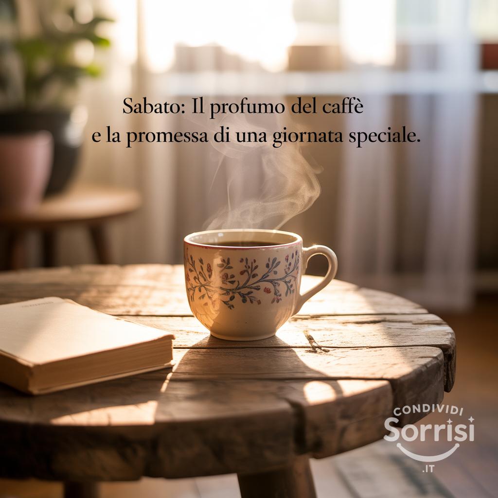 Sabato: il profumo del caffè e la promessa di una giornata speciale.