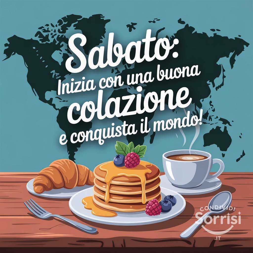Sabato: inizia con una buona colazione e conquista il mondo!